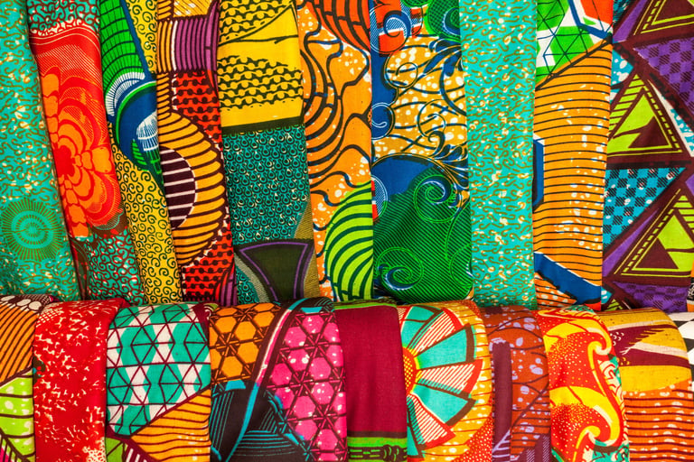 Men's Collection featuring African traditional fabrics